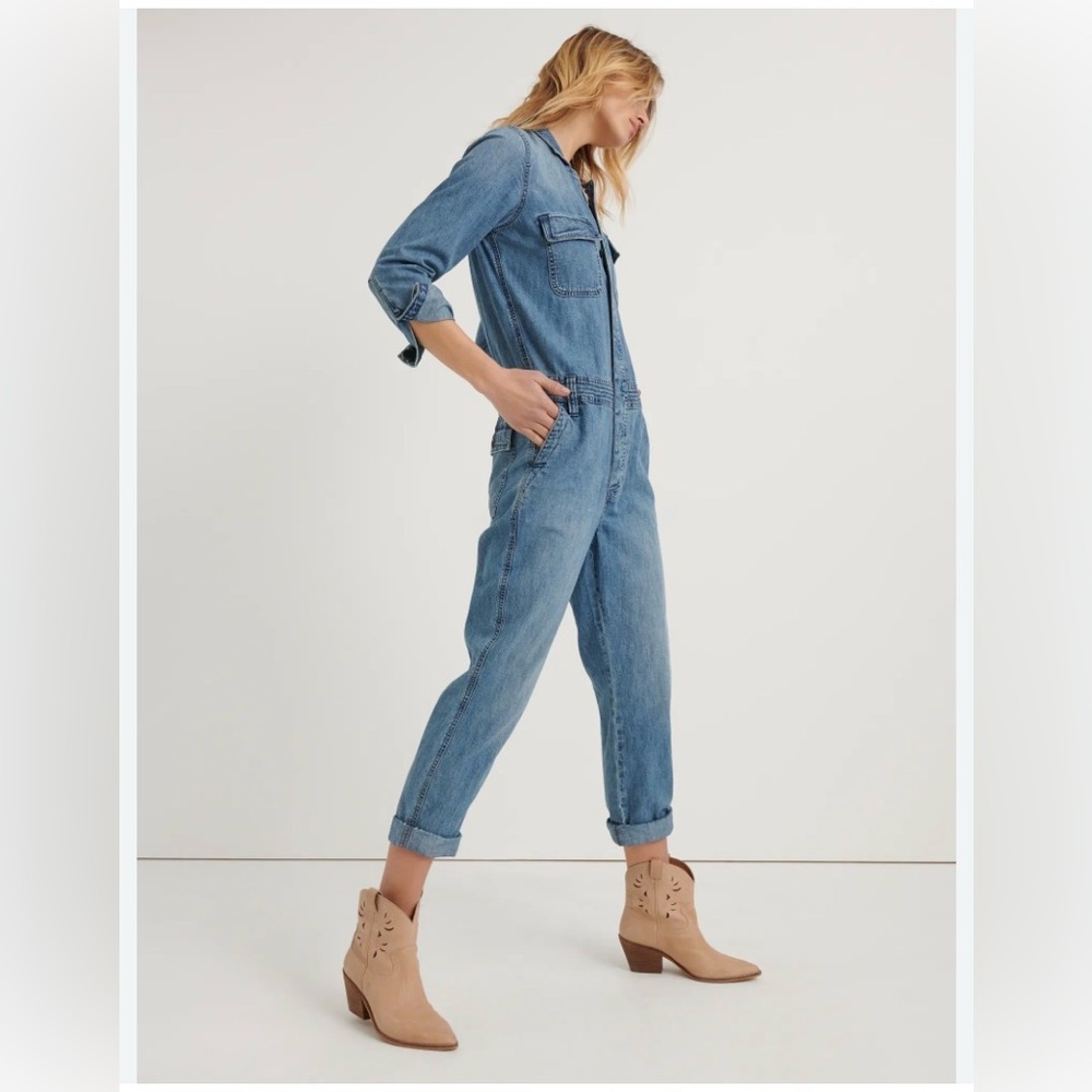 Lucky Brand Light Blue Denim Jumpsuit